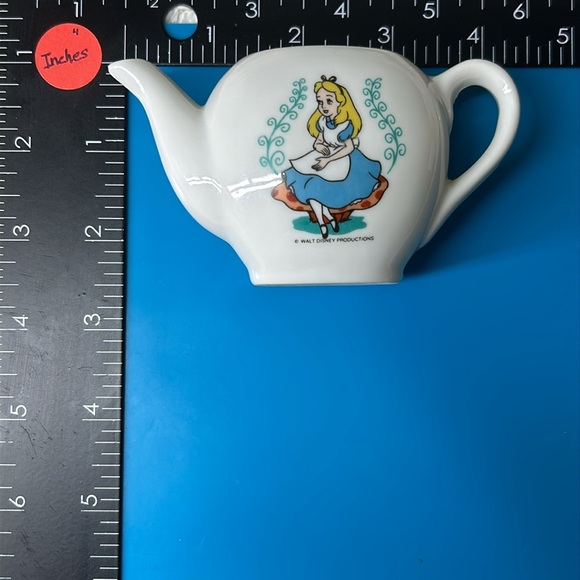 🖤Vtg Disney Ceramic tea miniature set of Alice in Wonderland - Picture 14 of 14